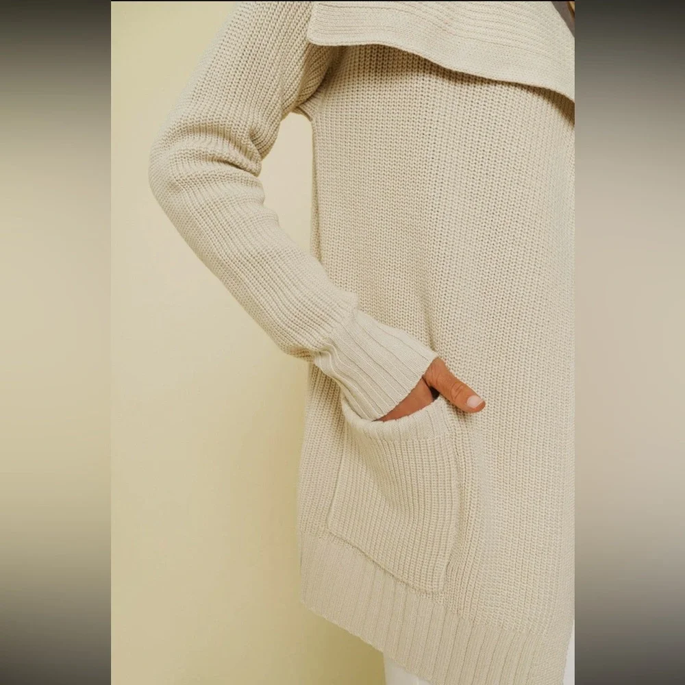 🆕Cardigan Shawl Collar Ivory S, M & L Available - Picture 4 of 5